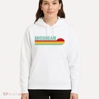 Michigan Retro Sunset Logo Hoodie thumb 5