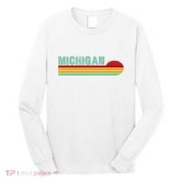 Michigan Retro Sunset Logo Long Sleeve Shirt thumb 0