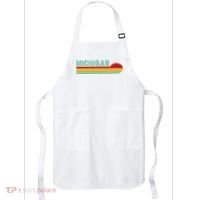Michigan Retro Sunset Logo Apron thumb 0