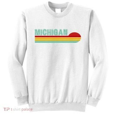Michigan Retro Sunset Logo Sweatshirt
