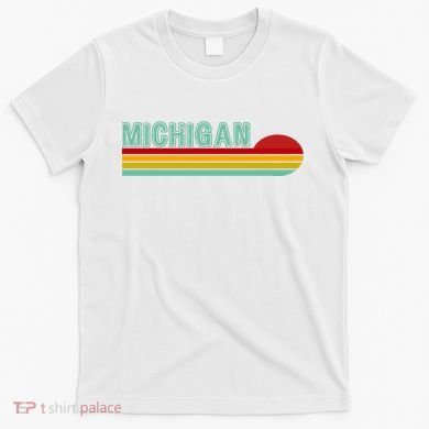 Michigan Retro Sunset Logo T-Shirt