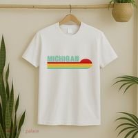 Michigan Retro Sunset Logo T-Shirt thumb 2