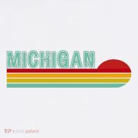 Michigan Retro Sunset Logo Baby Bodysuit thumb 2