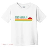 Michigan Retro Sunset Logo Toddler T-Shirt thumb 0