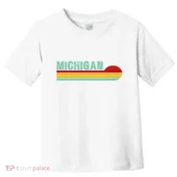 Michigan Retro Sunset Logo Toddler T-Shirt thumb 0