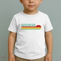 Michigan Retro Sunset Logo Toddler T-Shirt thumb 2