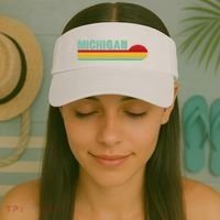 Michigan Retro Sunset Logo Visor thumb 2