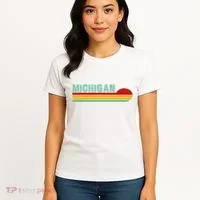 Michigan Retro Sunset Logo Women's T-Shirt thumb 4