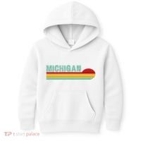 Michigan Retro Sunset Logo Kids Hoodie thumb 0