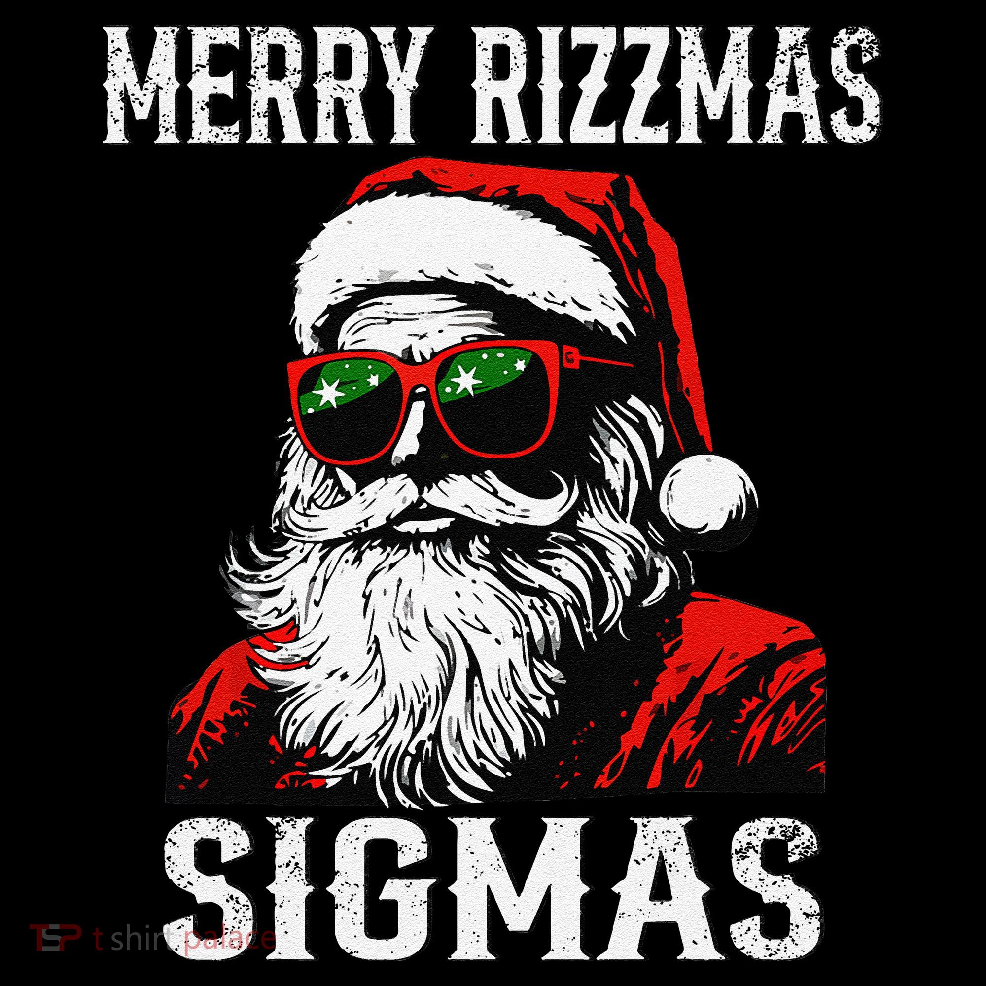 Merry Rizzmas Teens School Retro Christmas Santa Claus Coffee Mug