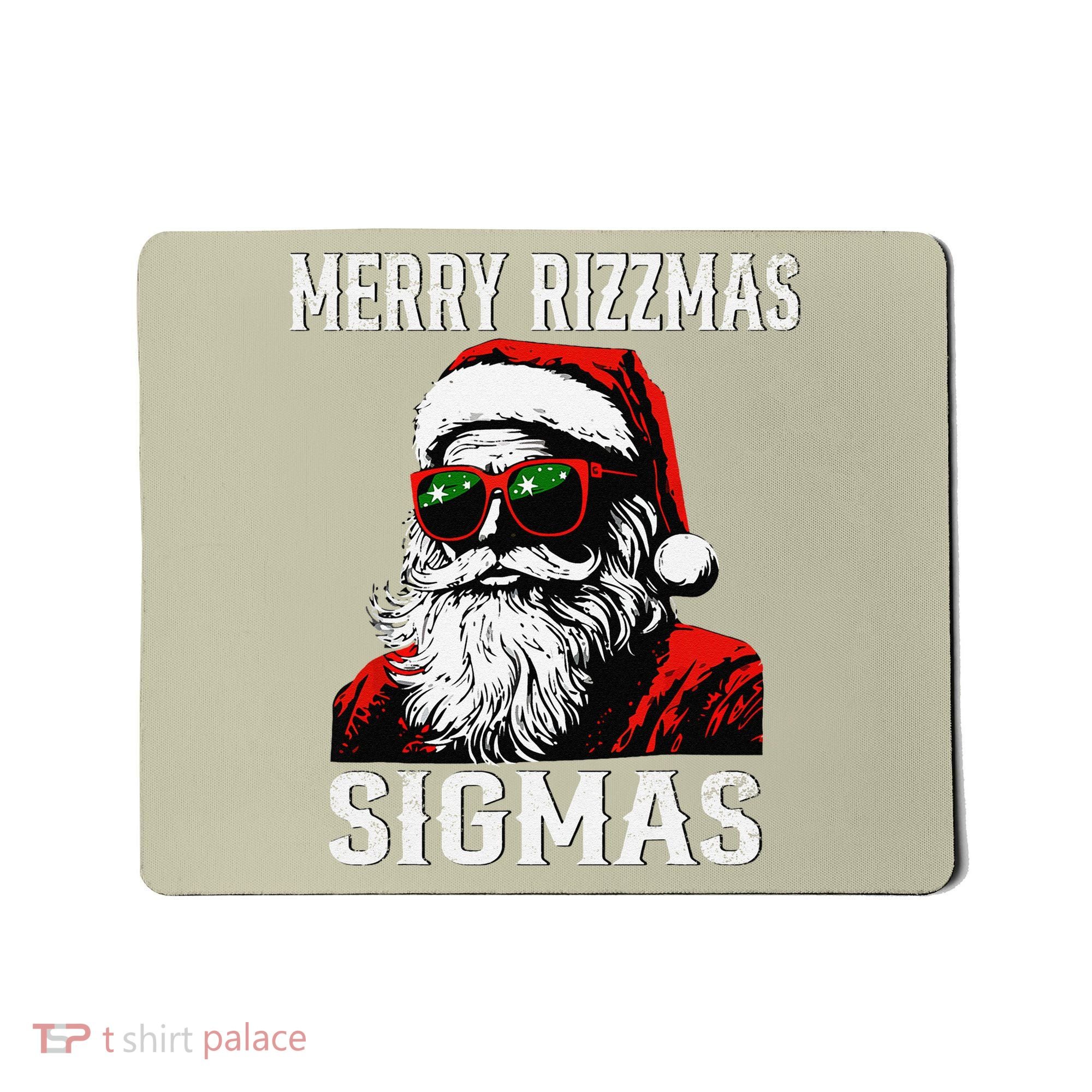 Merry Rizzmas Teens School Retro Christmas Santa Claus Mousepad