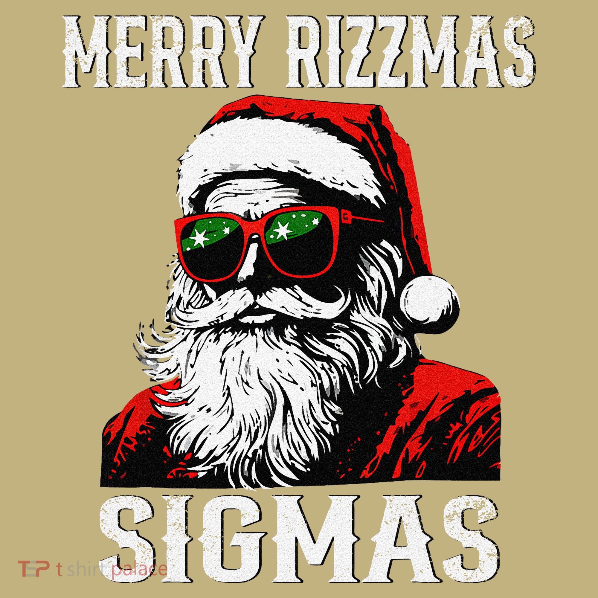 Merry Rizzmas Teens School Retro Christmas Santa Claus Mousepad