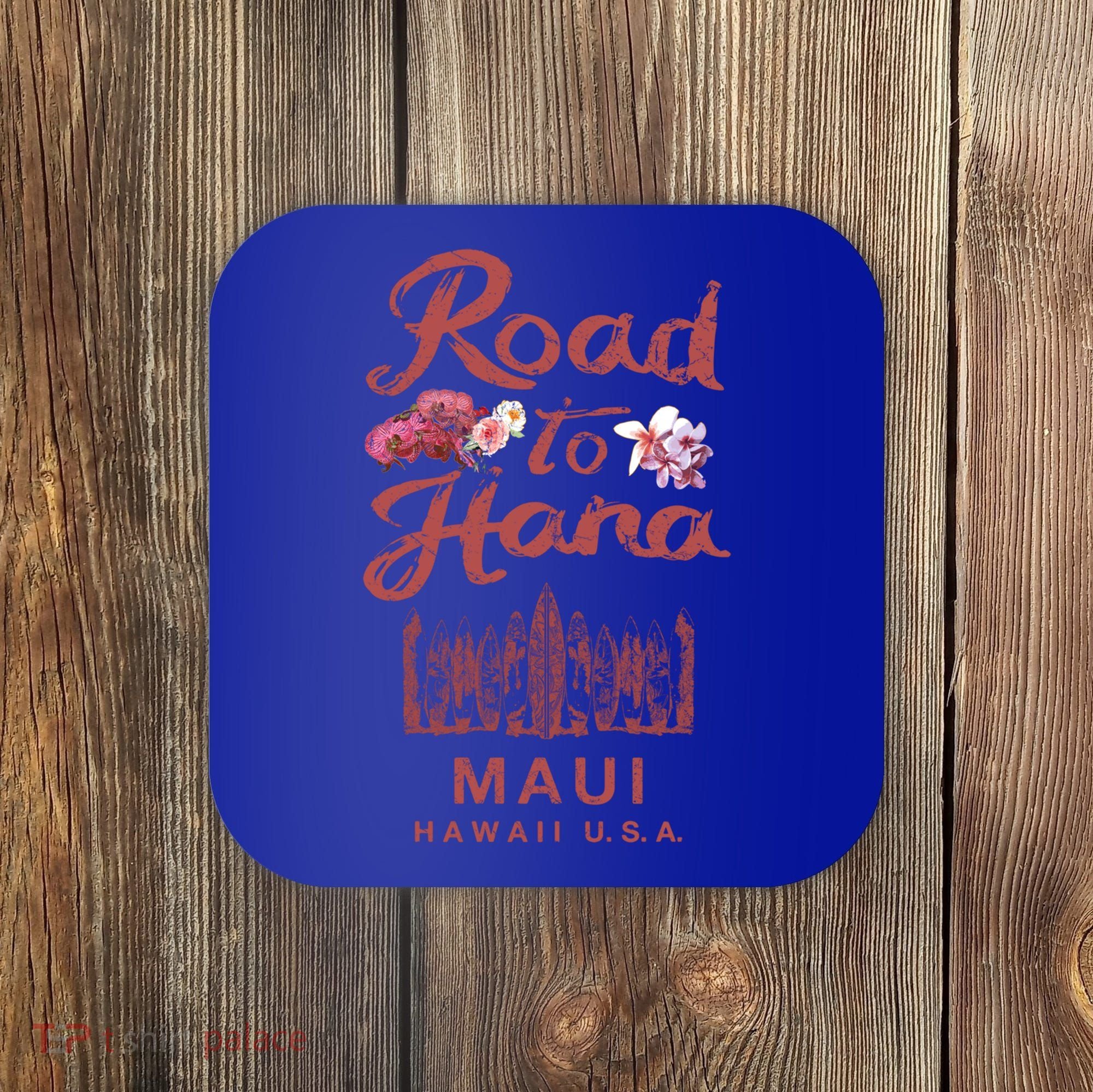 Maui Road To Hana Hawaii Retro Hawaiian Gift Coaster