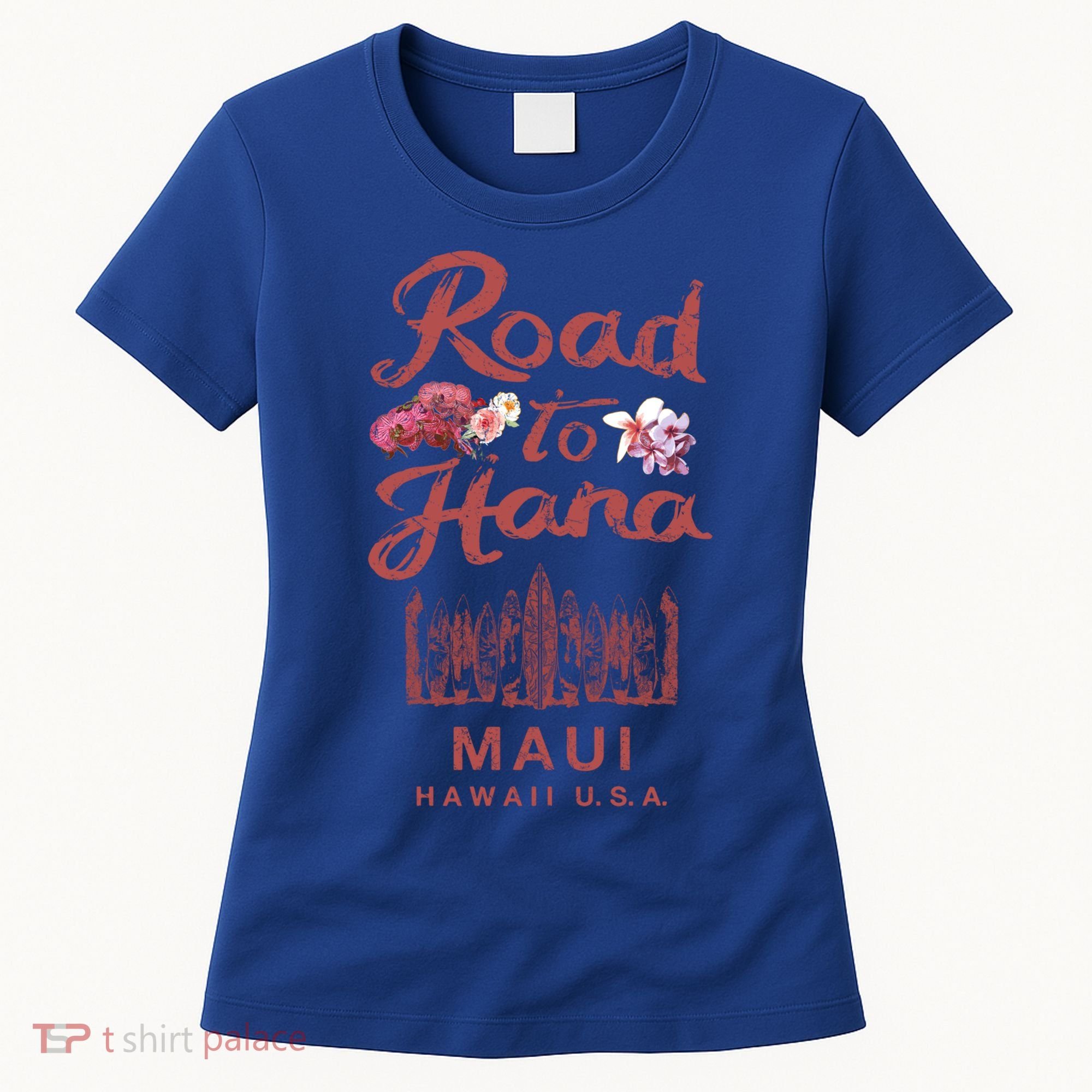 Maui Road To Hana Hawaii Retro Hawaiian Gift Women's T-Shirt