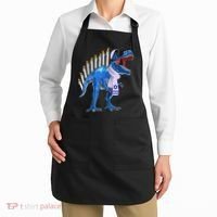 Menorasaurus Rex T Rex Dinosaur Hanukkah Gift Apron thumb 2