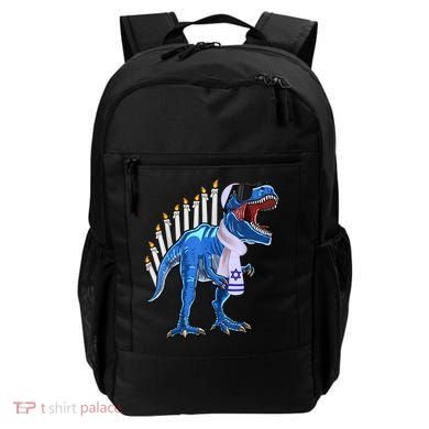 Menorasaurus Rex T Rex Dinosaur Hanukkah Gift Backpack