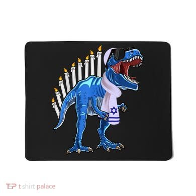 Menorasaurus Rex T Rex Dinosaur Hanukkah Gift Mousepad