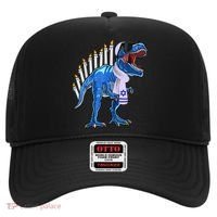 Menorasaurus Rex T Rex Dinosaur Hanukkah Gift Hat thumb 0