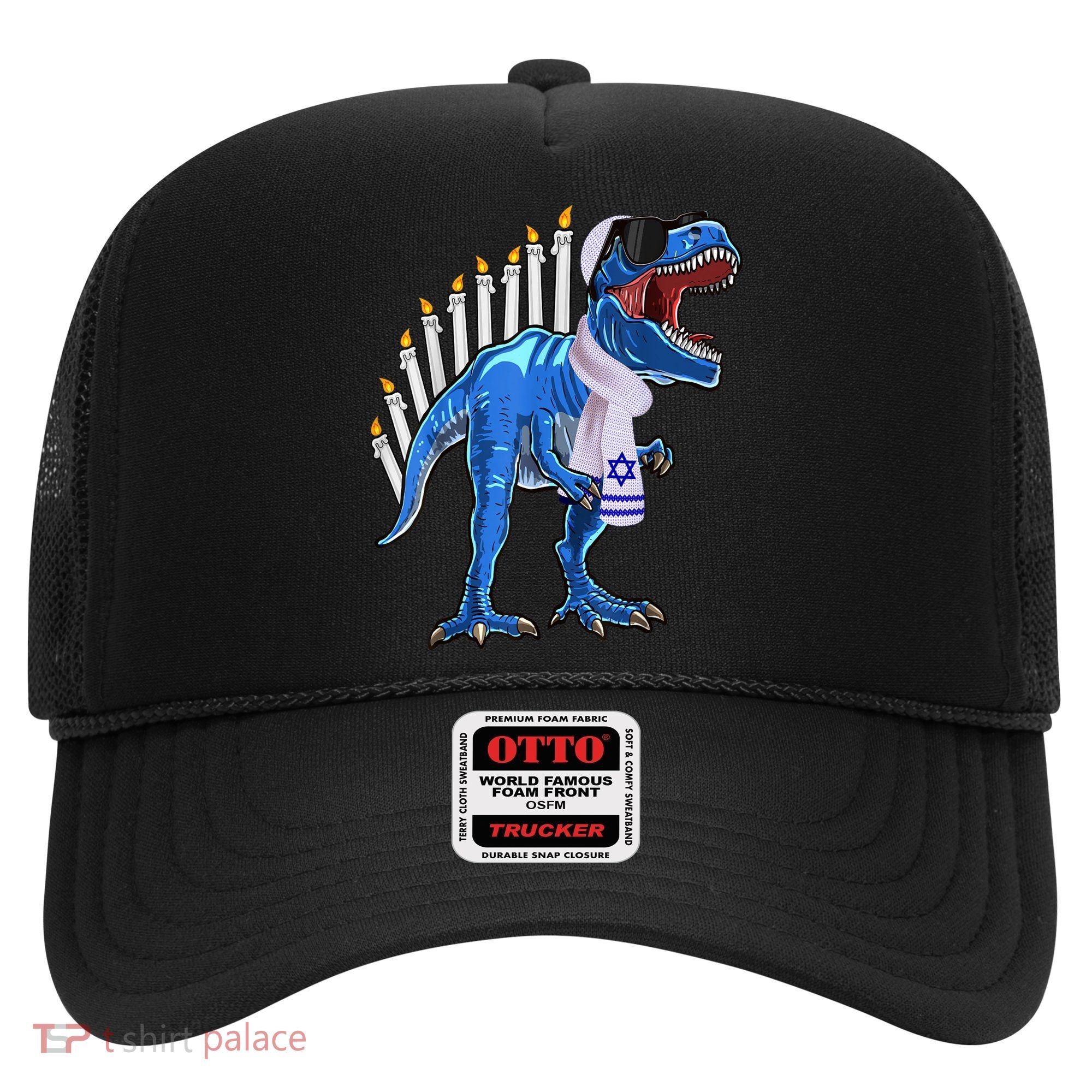 Menorasaurus Rex T Rex Dinosaur Hanukkah Gift Hat