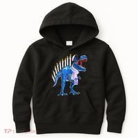 Menorasaurus Rex T Rex Dinosaur Hanukkah Gift Kids Hoodie thumb 0