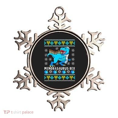Menorasaurus Rex T Rex Dinosaur Hanukkah Ornament