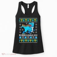 Menorasaurus Rex T Rex Dinosaur Hanukkah Women's Tank Top thumb 0