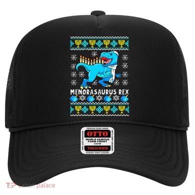 Menorasaurus Rex T Rex Dinosaur Hanukkah Hat