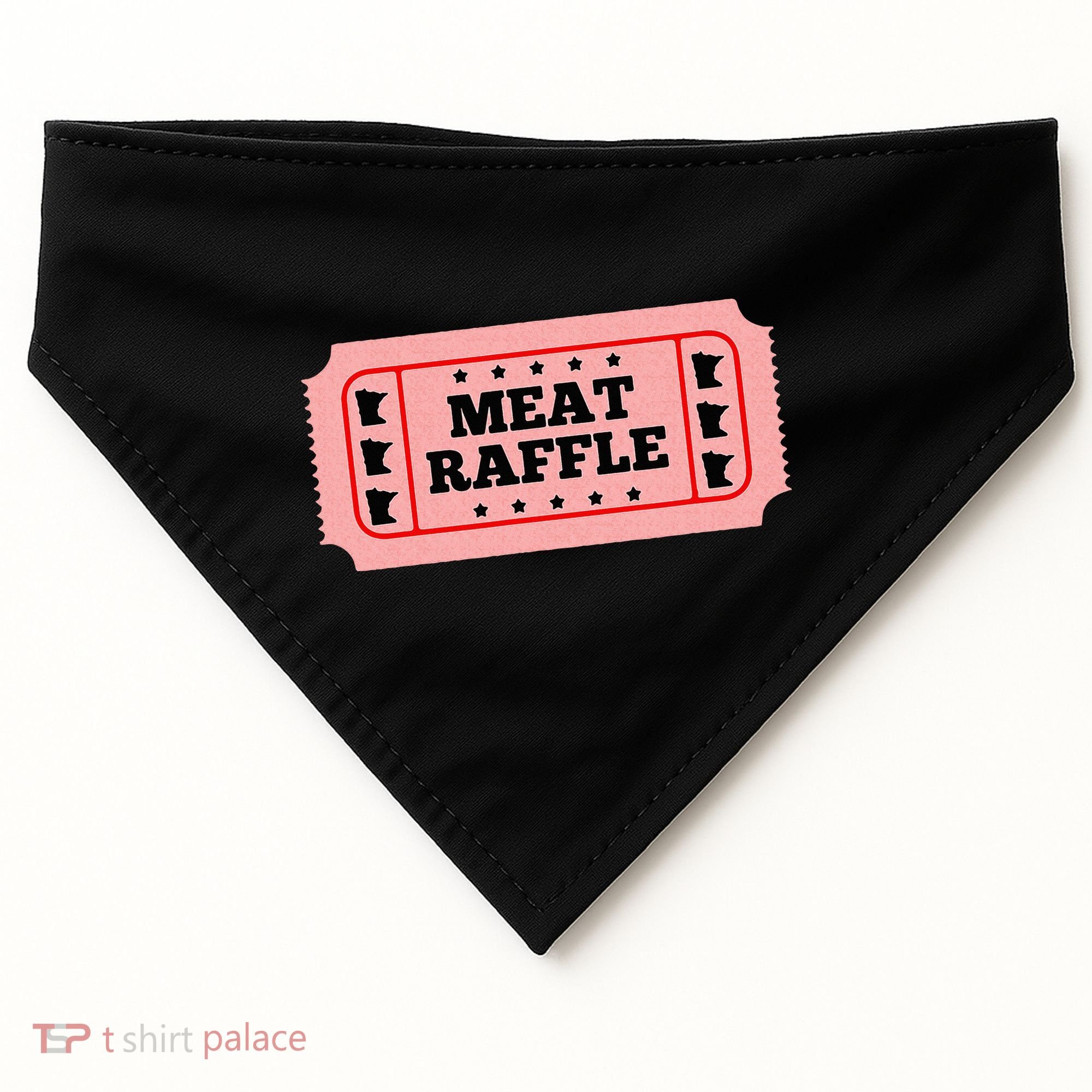 Meat Raffle Ticket Minnesota USA-Made Doggie Bandana