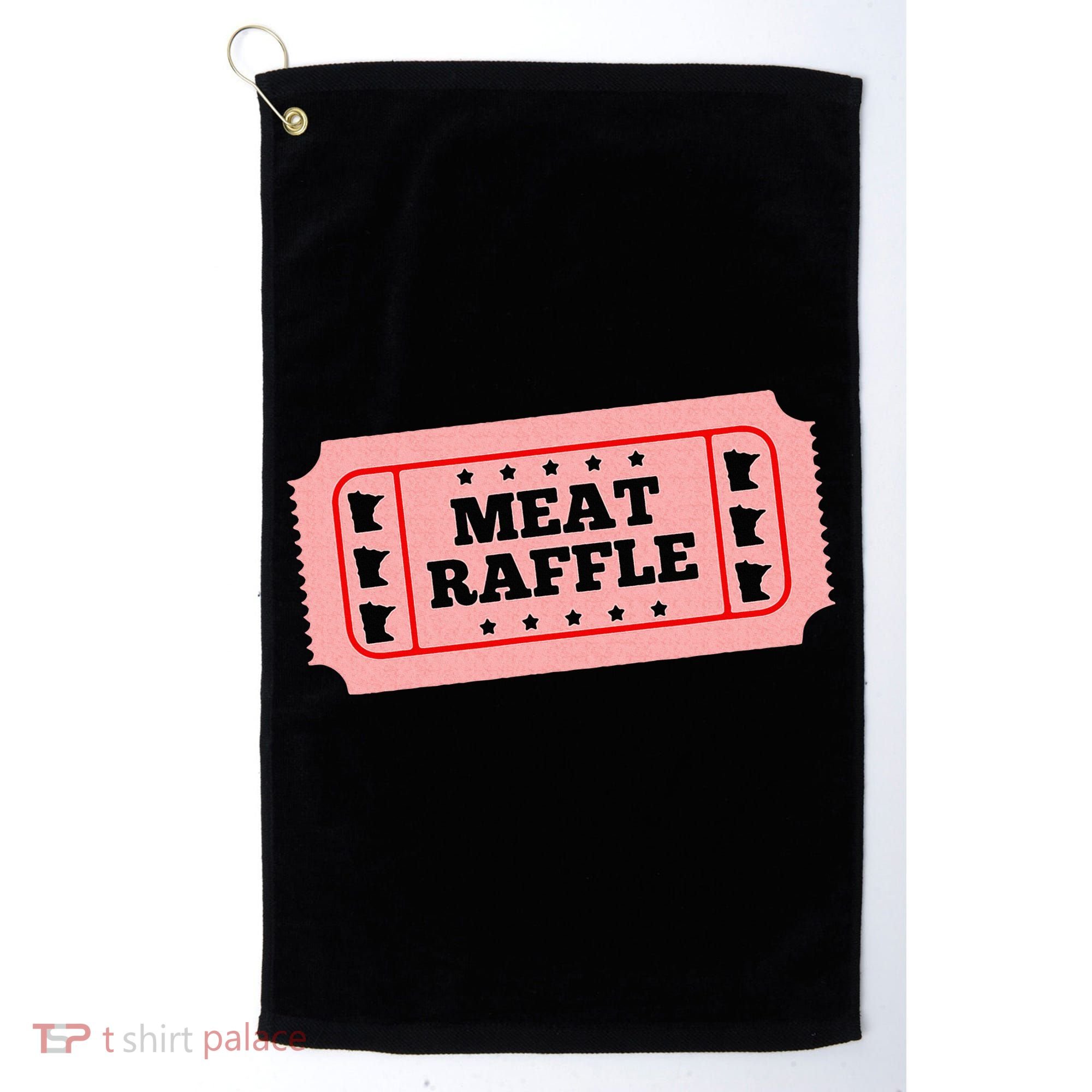 Meat Raffle Ticket Minnesota Golf Towel