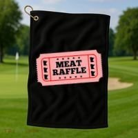 Meat Raffle Ticket Minnesota Golf Towel thumb 1