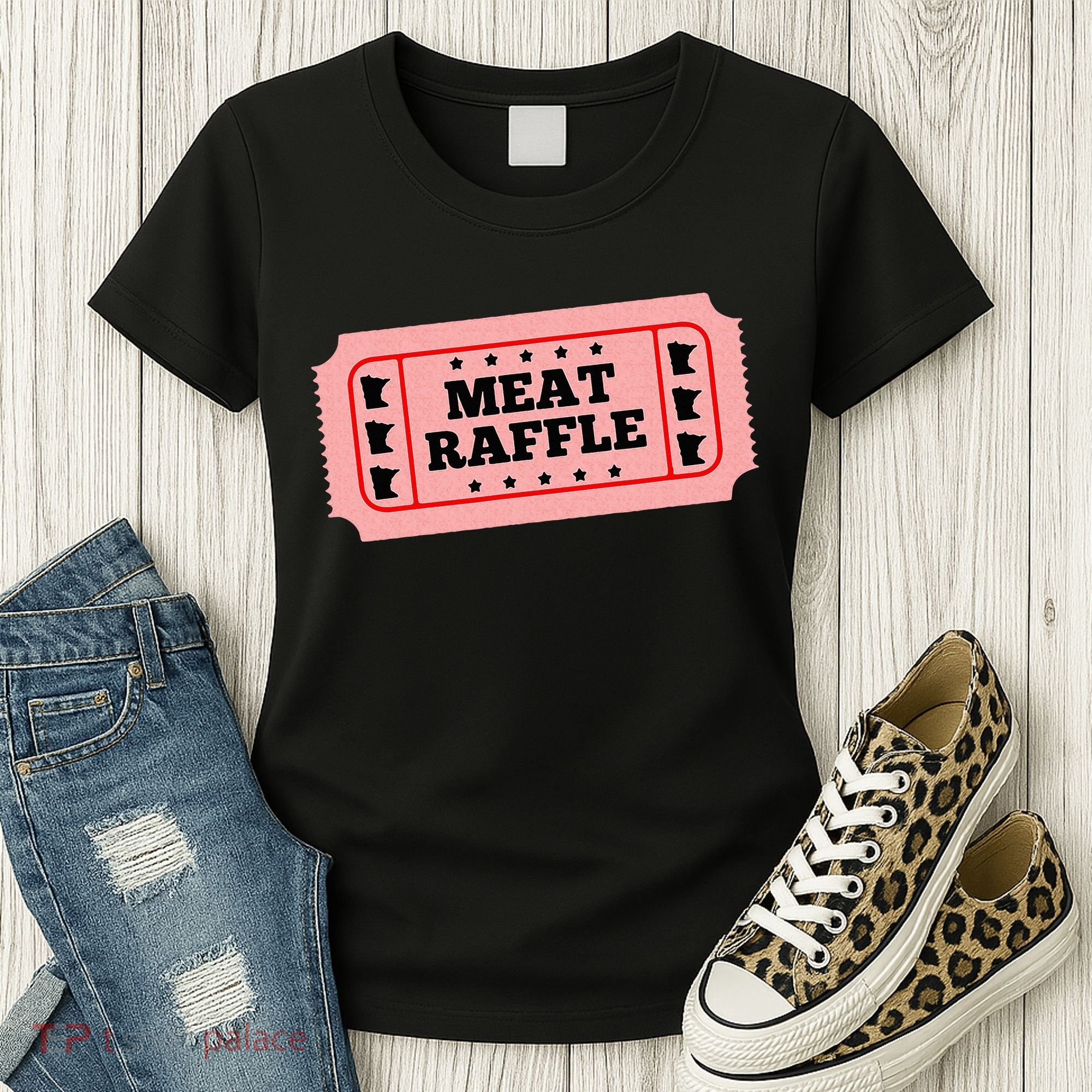 Meat Raffle Ticket Minnesota Women's T-Shirt