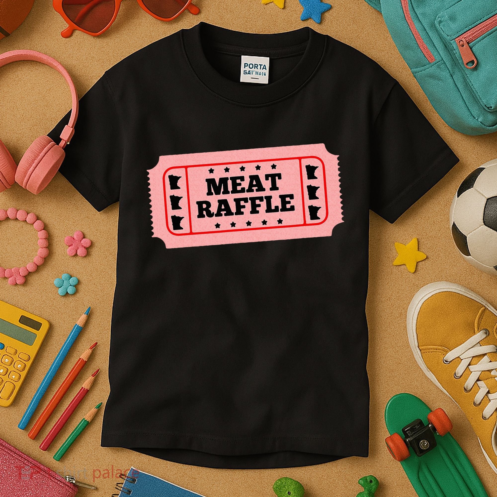 Meat Raffle Ticket Minnesota Kids T-Shirt
