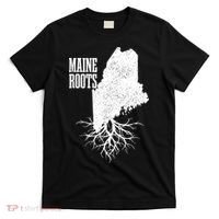 Maine Roots Vintage Usa Patriotic Pride State Map Gift T-Shirt thumb 0