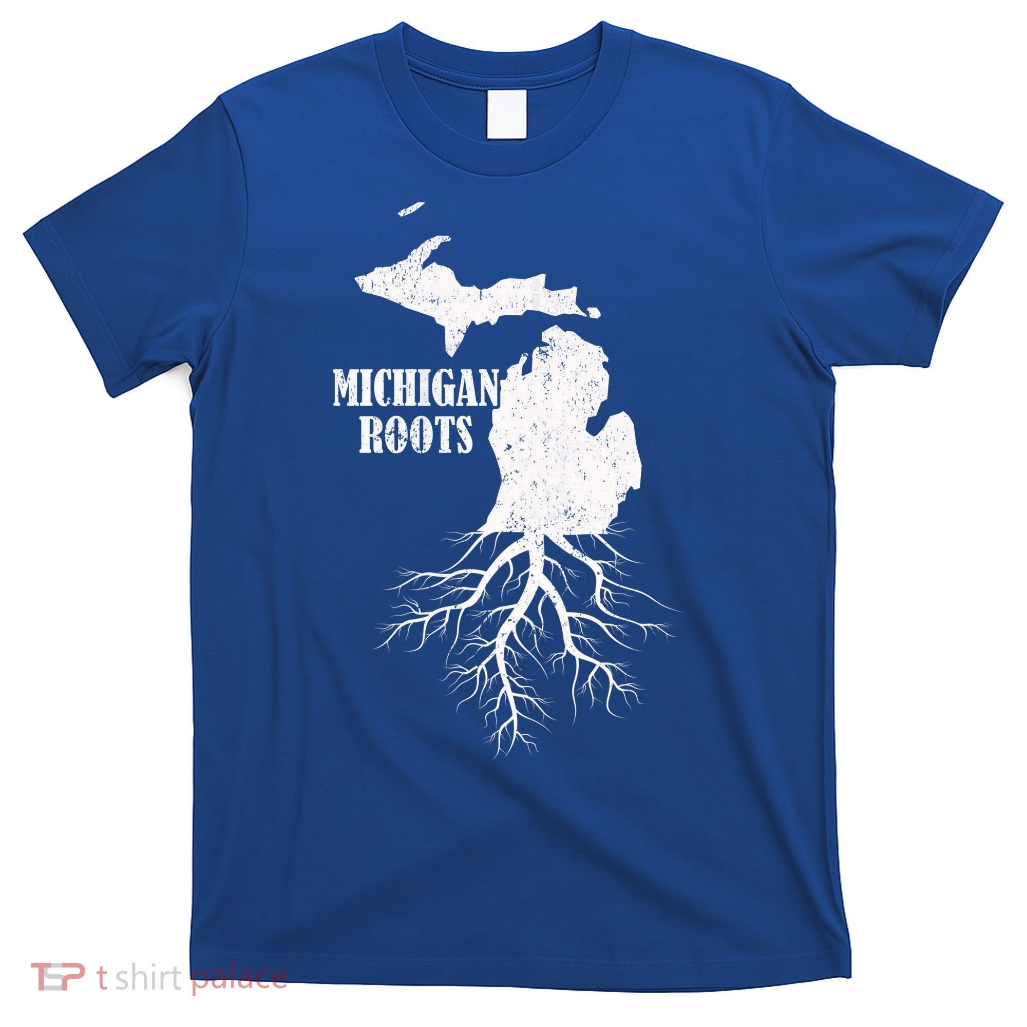 Michigan Roots Vintage Pride State Map Gift T-Shirt