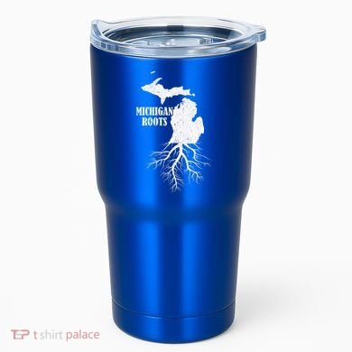 Michigan Roots Vintage Pride State Map Gift Tumbler