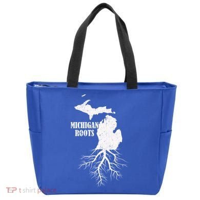 Michigan Roots Vintage Pride State Map Gift Tote Bag