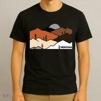 Montana Retro Vintage Mountain Outdoors State Graphic T-Shirt thumb 3