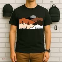 Montana Retro Vintage Mountain Outdoors State Graphic T-Shirt thumb 6