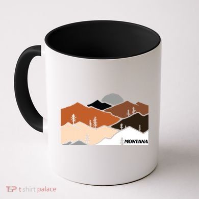 Montana Retro Vintage Mountain Outdoors State Graphic Coffee Mug