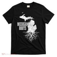 Michigan Roots Vintage Pride State Map Gift T-Shirt thumb 0
