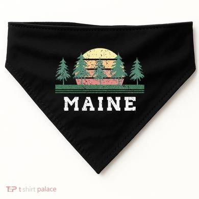 Maine Retro Vintage USA-Made Doggie Bandana