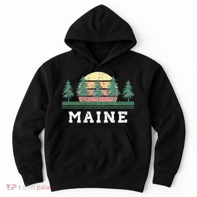 Maine Retro Vintage Hoodie