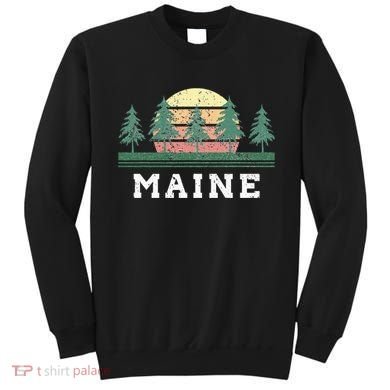 Maine Retro Vintage Sweatshirt