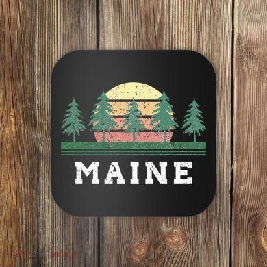 Maine Retro Vintage Coaster