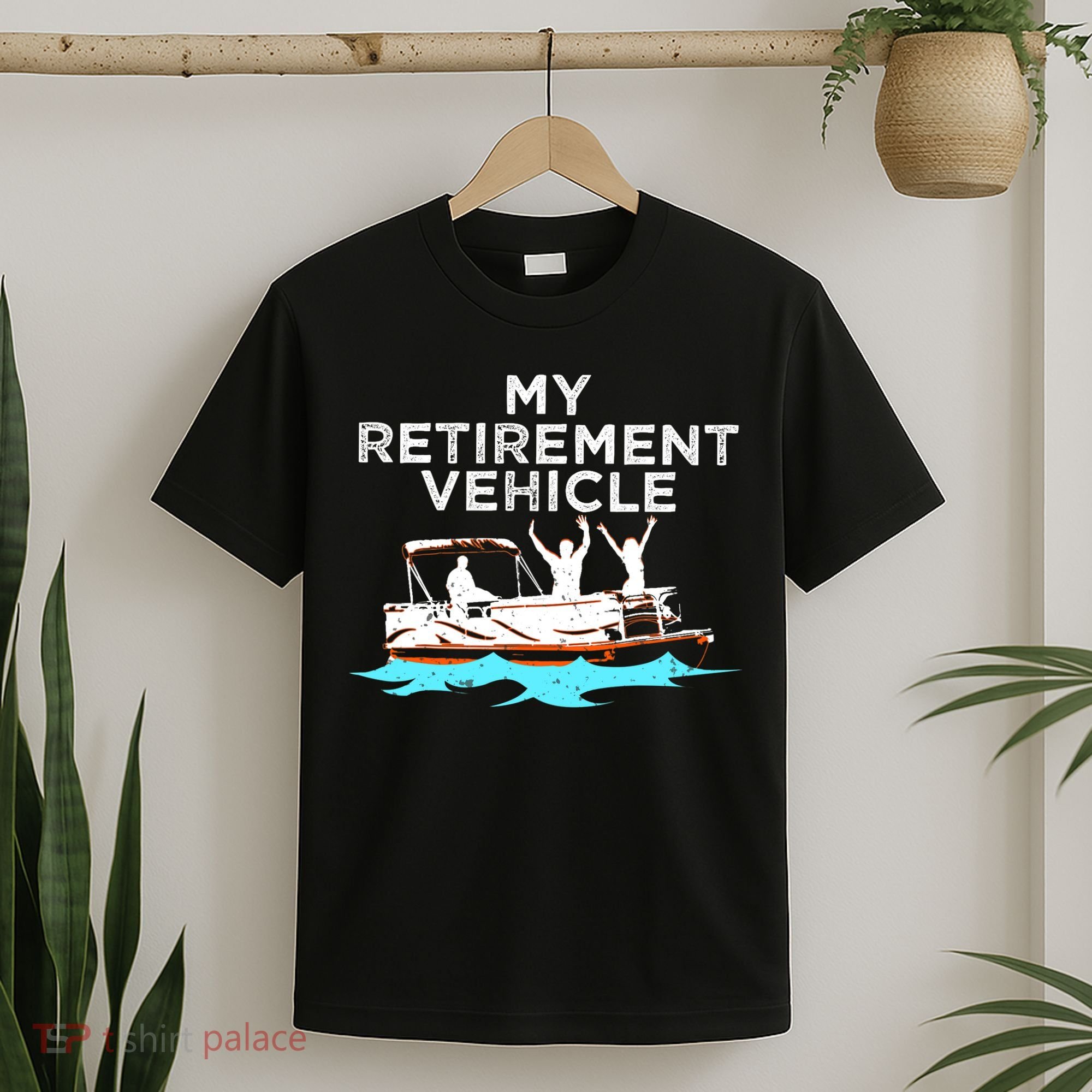 My Retirement Vehicle Funny Pontoon Boat Boating Gift Idea T-Shirt