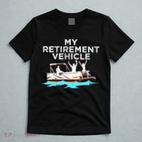 My Retirement Vehicle Funny Pontoon Boat Boating Gift Idea T-Shirt thumb 5