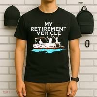 My Retirement Vehicle Funny Pontoon Boat Boating Gift Idea T-Shirt thumb 6