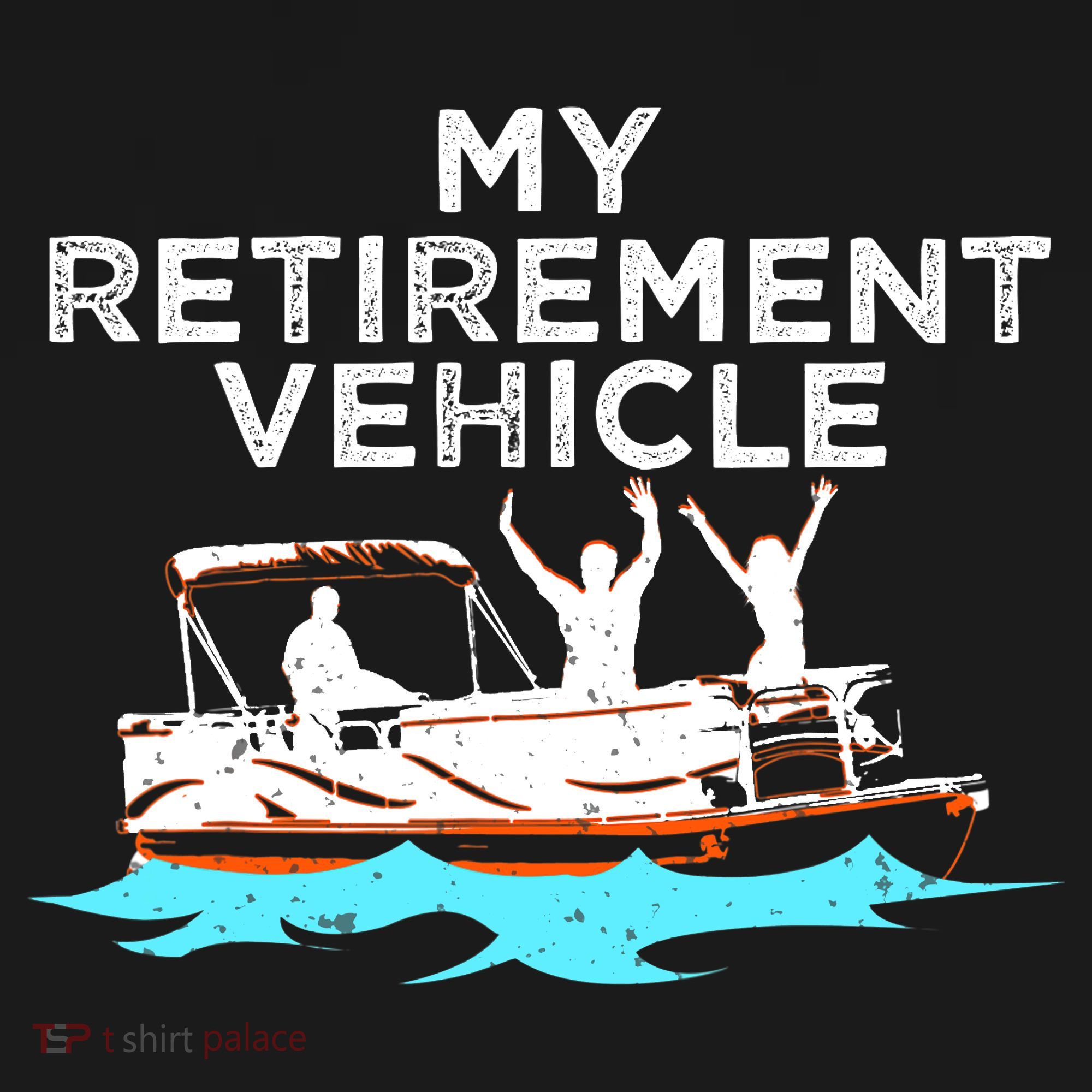My Retirement Vehicle Funny Pontoon Boat Boating Gift Idea Women's Hoodie