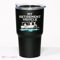 My Retirement Vehicle Funny Pontoon Boat Boating Gift Idea Tumbler thumb 0