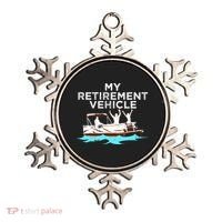 My Retirement Vehicle Funny Pontoon Boat Boating Gift Idea Ornament thumb 0